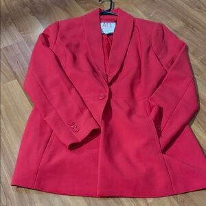 Bold Red Blazer